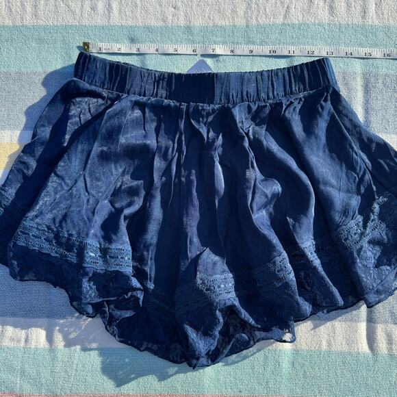 Free People Morning Breeze Shorts | NWT | Size S | Navy Blue | Boho Flowy Fit - Picture 3 of 6